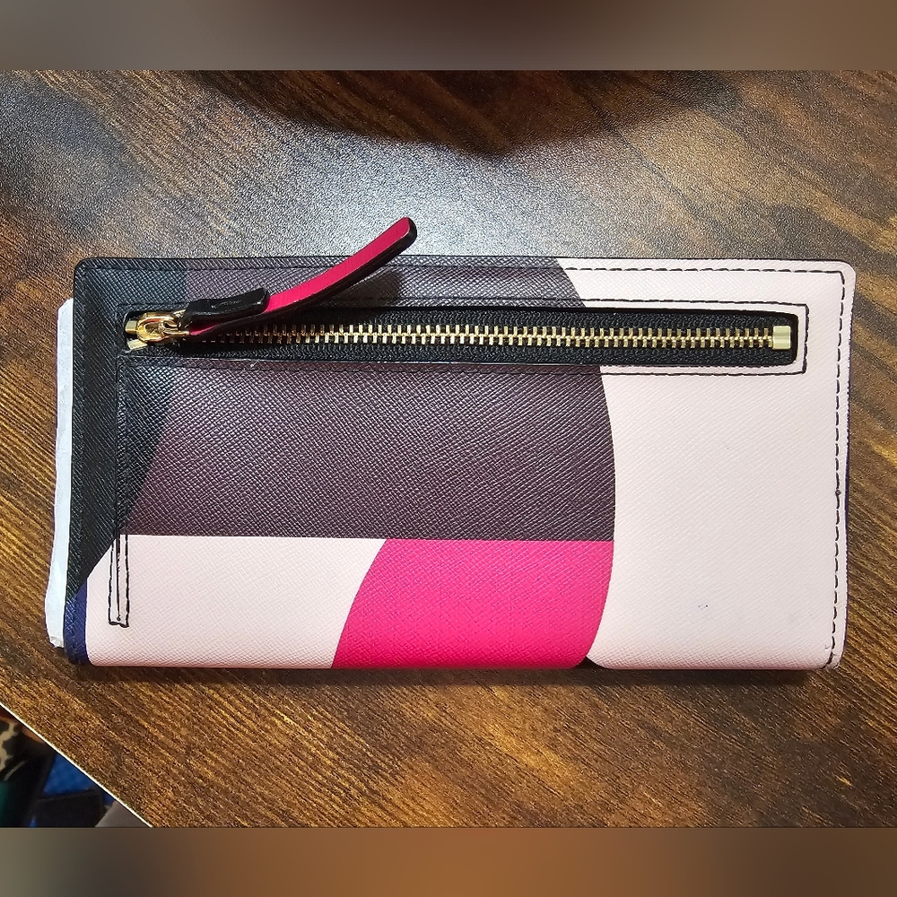 kate spade Pink Multi Geometric Wallet - Picture 6 of 8